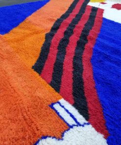 Orange And Blue Rug