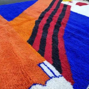 Orange And Blue Rug