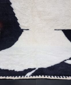 Black And White Abstract Rug