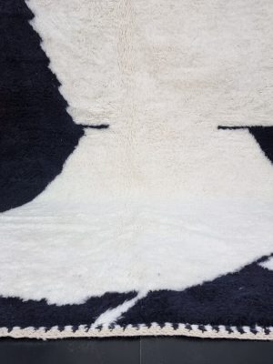 Black And White Abstract Rug