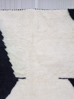 Black And White Abstract Rug