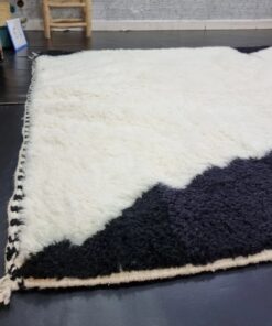 Black And White Abstract Rug