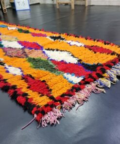 Orange And Red Moroccan Rug