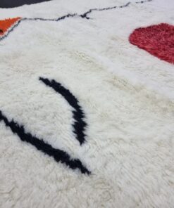 White & Red Rug