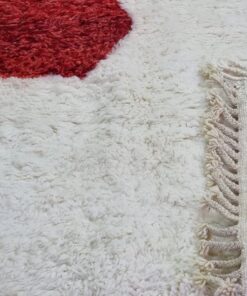 White & Red Rug
