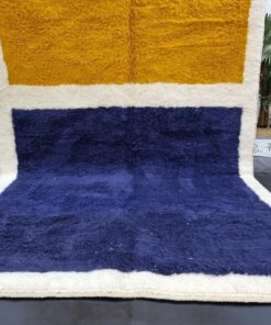 Yellow & Dark Blue Rug