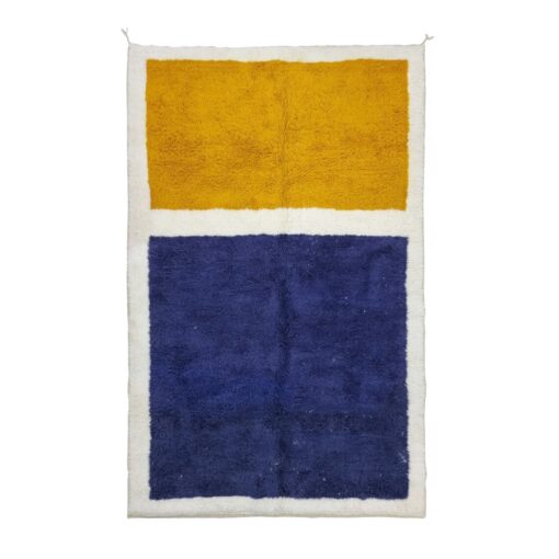 Yellow & Dark Blue Rug