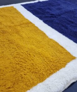 Yellow & Dark Blue Rug