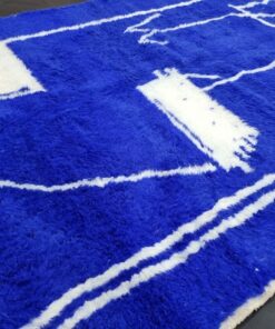 Royal Blue Abstract Rug