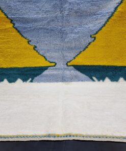 Yellow & Aqua Blue Rug