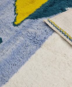 Yellow & Aqua Blue Rug
