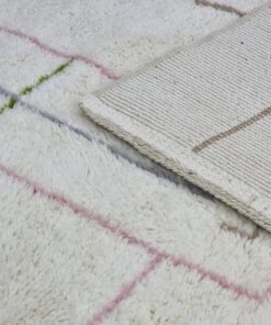 White Striped Rug