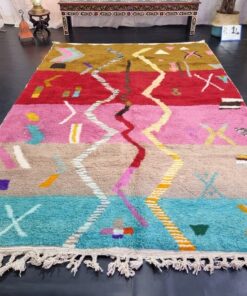 Colorful Wool Geometric Rug