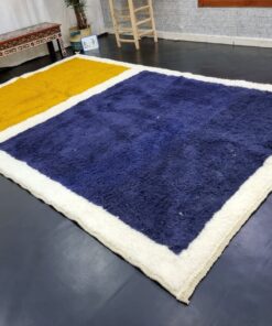 Yellow & Dark Blue Rug