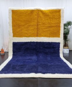 Yellow & Dark Blue Rug