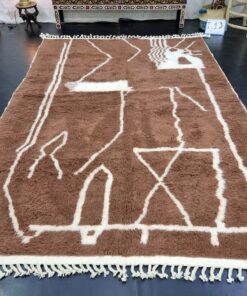 Brown Abstract Rug