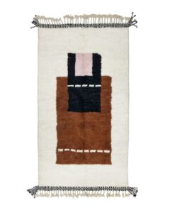 Brown And White Rug