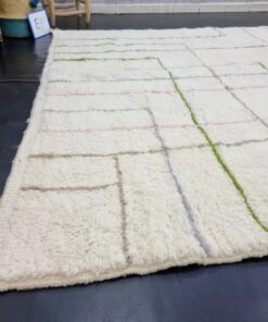 White Striped Rug