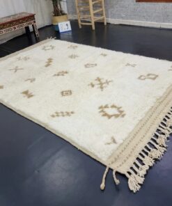 Beige And White Rug