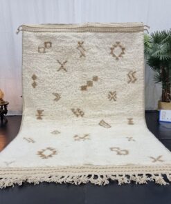 Beige And White Rug