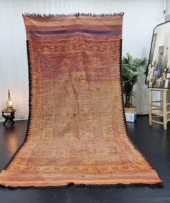 Faded Red & Orange Rug