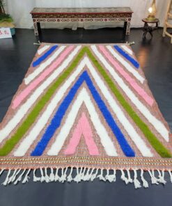 Blue And Pink Rug