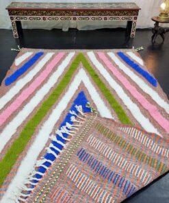 Blue And Pink Rug