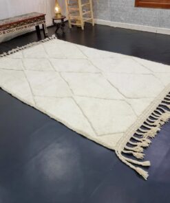 Geometric White Rug