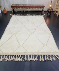 Geometric White Rug
