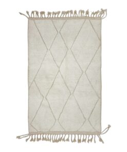 Geometric White Rug