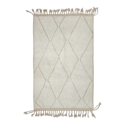 Geometric White Rug