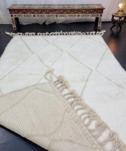 Geometric White Rug