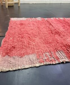 Faded Red Geometric Rug