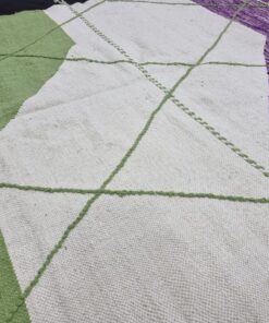 Green and Viola Purple Rug