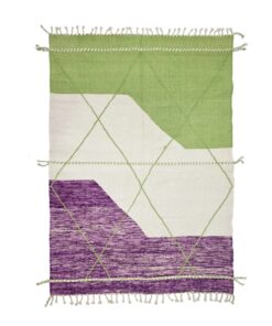 Green and Viola Purple Rug
