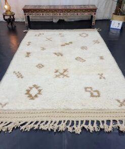Beige And White Rug