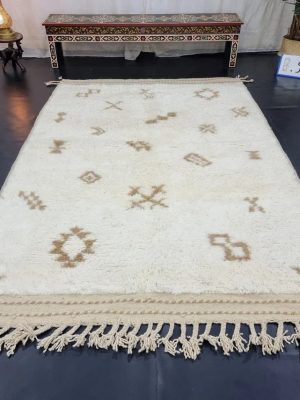 Beige And White Rug