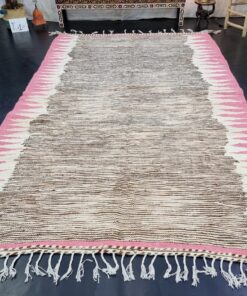 Brown Knotted Rug
