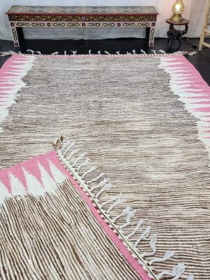Brown Knotted Rug
