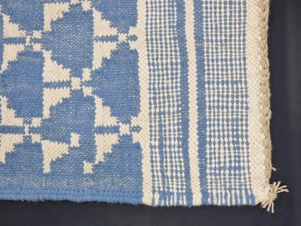 Blue And White Rug