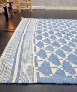 Blue And White Rug