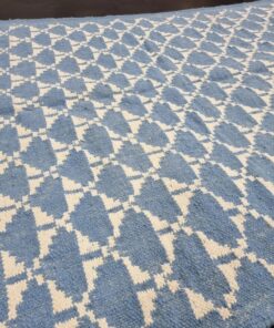 Blue And White Rug