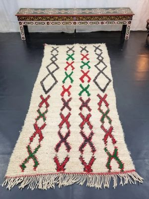 Cream and Red Rug
