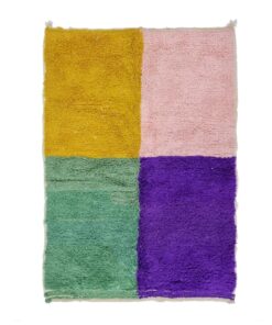 Multicolor Check Rug