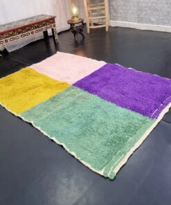 Multicolor Check Rug