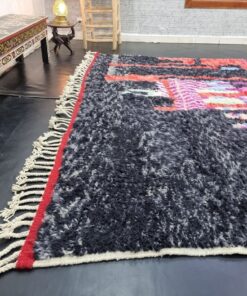 Faded Red and Black Rug