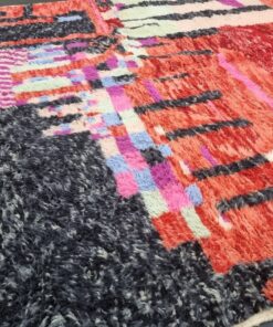 Faded Red and Black Rug