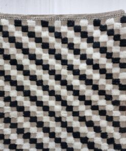 White and Pale Brown Rug