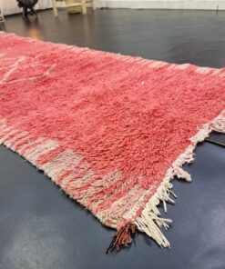 Faded Red Geometric Rug