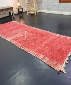 Faded Red Geometric Rug